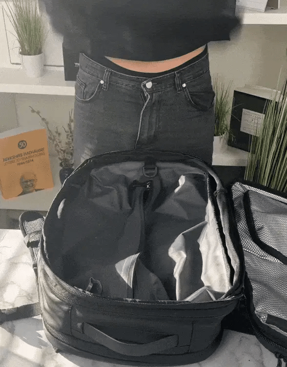 Vakuumrucksack für Training und lange Reisen