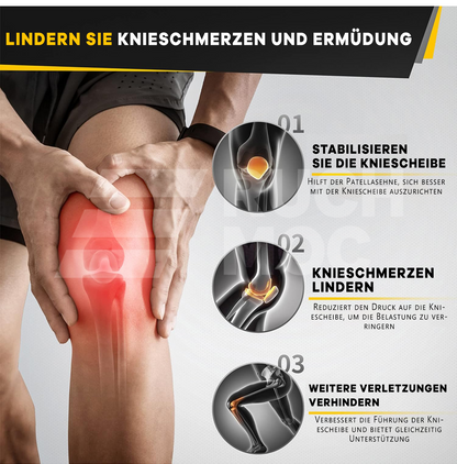2er-Pack Kniebandagen für Damen und Herren, Patella-Kniestützgurt