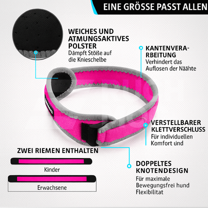 2er-Pack Kniebandagen für Damen und Herren, Patella-Kniestützgurt
